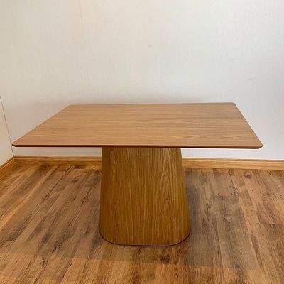 Mesa De Jantar Cone 180X100 Base Freijó Tampo Freijó Marrom