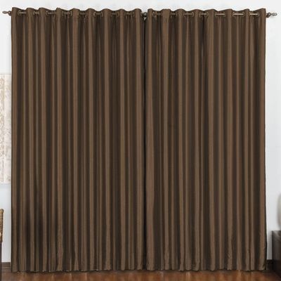 Cortina 4 Mts Sala Quarto Escritório Blackout Original Para Varão - Tabaco