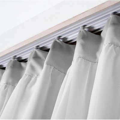 Cortina Mirage 2 Mts Sala Quarto Blackout Voal Trilho Suisso - Gelo