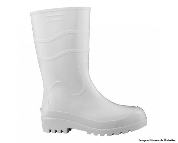 Bota Pega Forte Cano Medio Branca 39