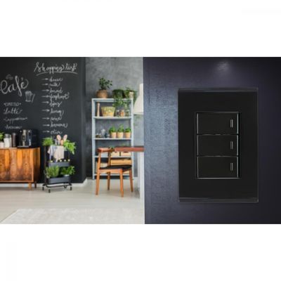 Placa 3 Postos 4x2 Tramontina Liz Grafite