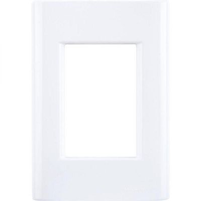 Placa 3 Postos 4x2 Tramontina Giz Branca