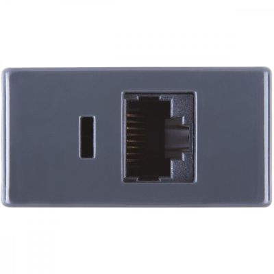 Módulo para Tomada Transmissão de Dados Rj45 Cat. 6 Grafite