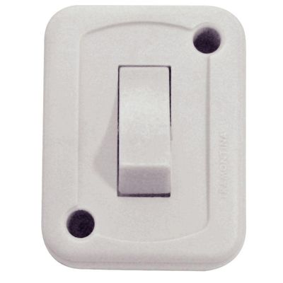 Interruptor de Sobrepor com 1 Tecla Simples 10A 250V