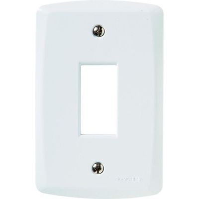 Placa Vertical 1 Conector 4x2 Tramontina Lux² Blanca