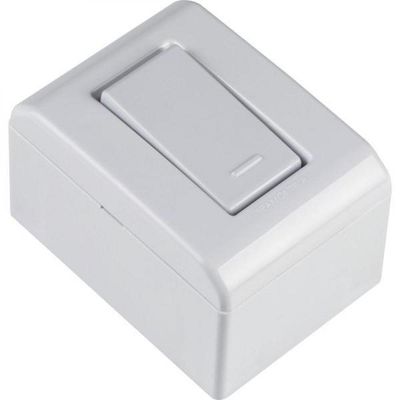 Caixa de Sobrepor com 1 Interrup Simples 10A 250V