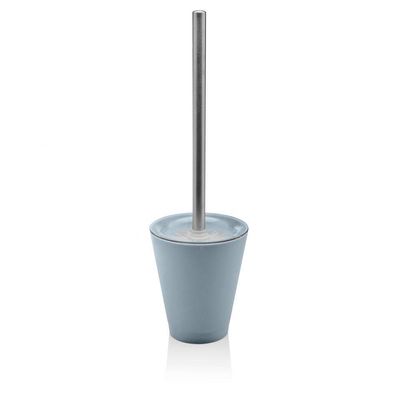 Suporte Com Escova Sanitária Banheiro Vaso Azul Glacial