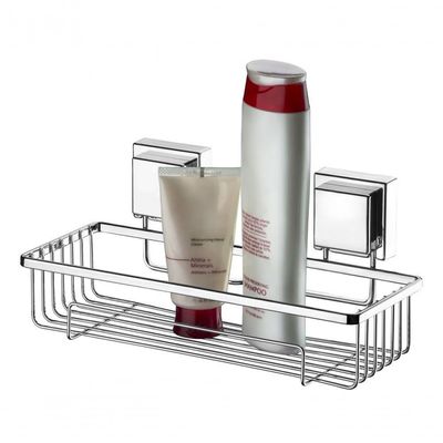 Prateleira Banheiro Suporte Shampoo Ventosa Cromado 8050