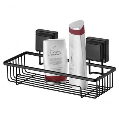 Prateleira Banheiro Suporte Shampoo Ventosa Preto 8050pt