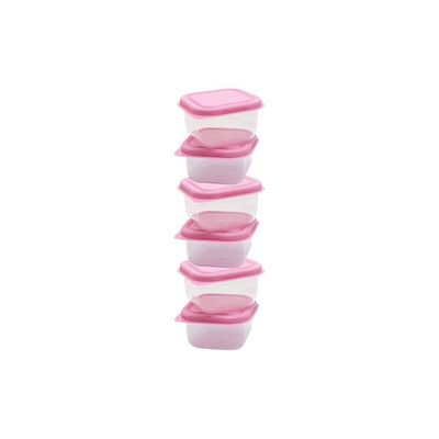 Kit Porta Papinha Rosa Com 8 Peças - Western Baby
