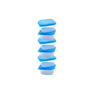 Kit Porta Papinha Azul Com 8 Peças - Western Baby