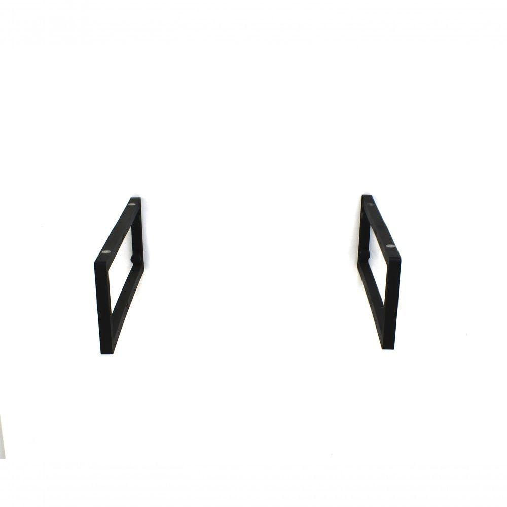 Cuba De Vidro Quadrada Com Tampo 60cm Branco E Suporte Preto
