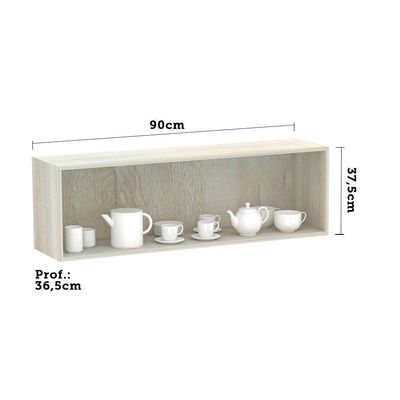 Armário Para Cozinha Basculante 90cm 1 Porta Lis Legno Crema