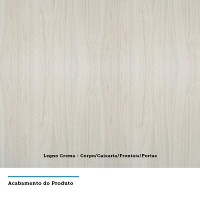 Armário Para Cozinha 60cm 2 Portas Lis Legno Crema