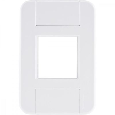 Placa 2 Postos Juntos 4x2 Tramontina Tablet Branca