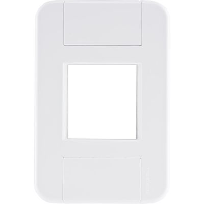 Placa 2 Postos Juntos 4x2 Tramontina Tablet Branca