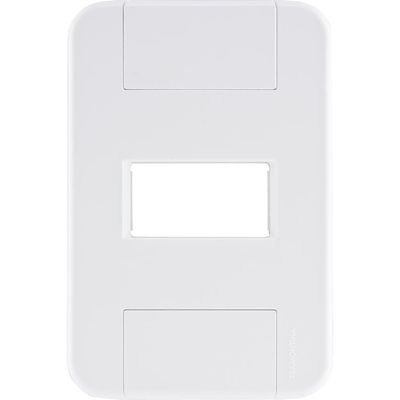 Placa 1 Posto Horizontal 4x2 Tramontina Tablet Branca