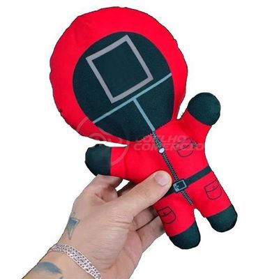 Pelucia Round 6 Netflix 26Cm Quadrado Dia Dos Namorados