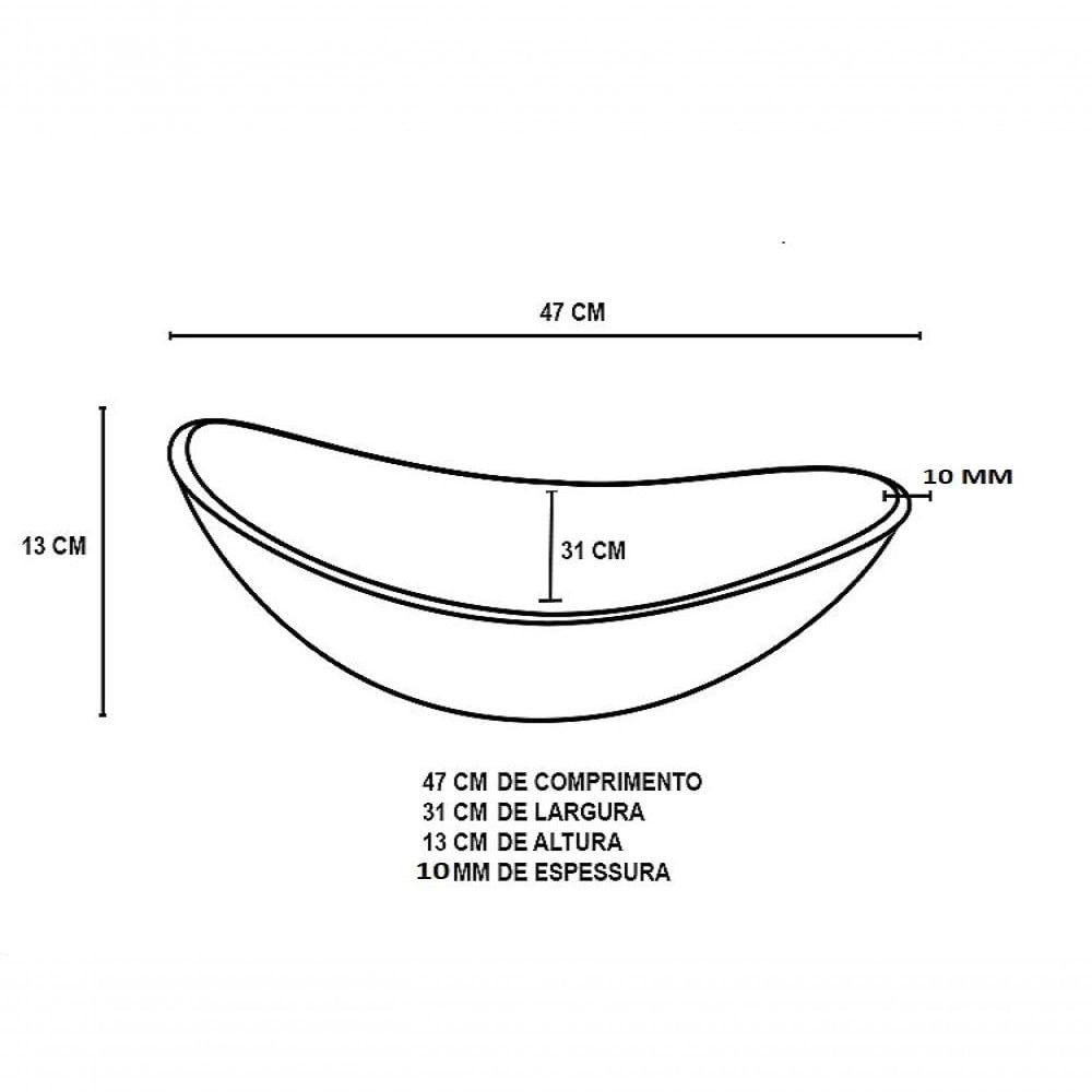Cuba De Vidro Com Tampo 60cm E Suporte Torneira Valvula