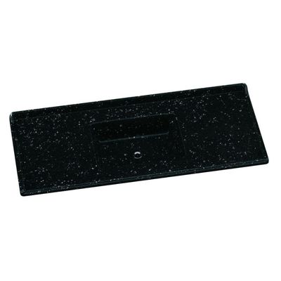 Tampo Para Pia De Cozinha Rorato 1,20x0,50 Granitada 505308 Preto Plus