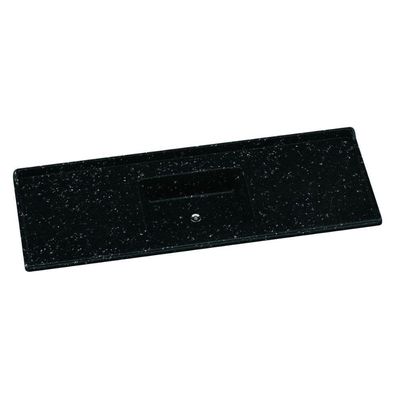 Tampo Para Pia De Cozinha Rorato 1,50x0,50 Granitada Preto Plus