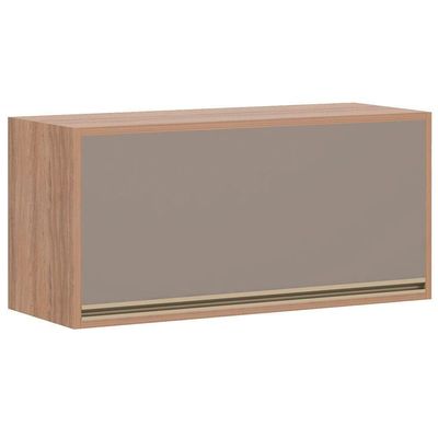 Armário Basculante Luciane 80Cm 1308/199 Vanilla Grafite