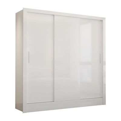 Guarda Roupa Casal Fortaleza 3 Portas Carioca Móveis Branco