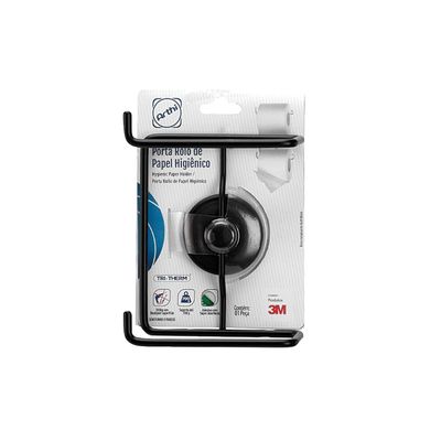 Suporte para 2 Rolos 3M Arthi Preto