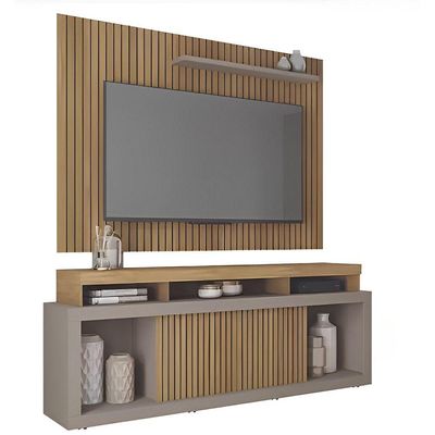 Rack Caemmun New Oscar Com Painel 1,8 Metros Buruti/fendi