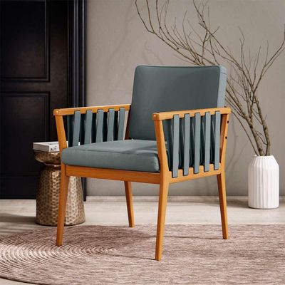 Poltrona Chicago Linho Verde Sage