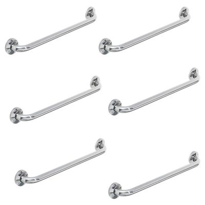 Alça Barra De Apoio Banheiro 60 Cm Acessibilidade 6 Uni