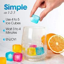 Kit 20 Cubos De Gelo Artificial Reutilizável