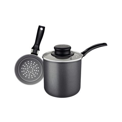 Cuscuzeira 10 Cm 0,8 L Em Alumínio Com Revestimento Antiaderente Starflon Max Chumbo Tramontina