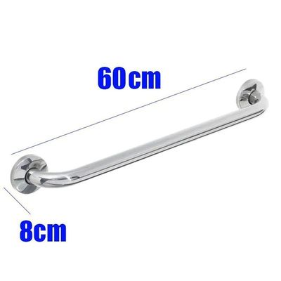 Alça Apoio Barra Inox 60cm Idoso Banheiro