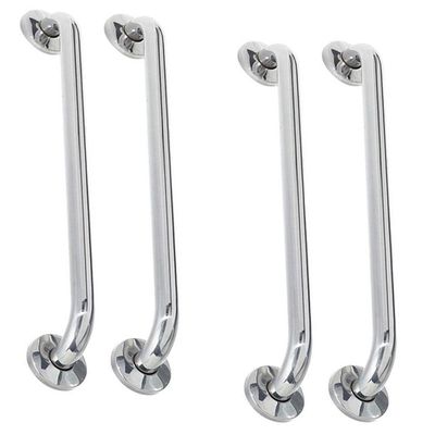 Alça Barra De Apoio Banheiro Inox Kit 4 Unidades 40 Cm Idoso