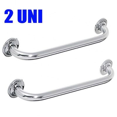 Alça De Apoio Banheiro Inox Acessibilidade Kit 2 Unidades
