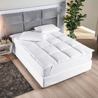 Pillow Top Para Sobrepor Colchão King Manta Siliconada