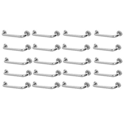 Alça Barra Apoio Kit 20 Uni Inox 30 Cm Criança Idoso Deficiente Gestante Suporte Anti Queda