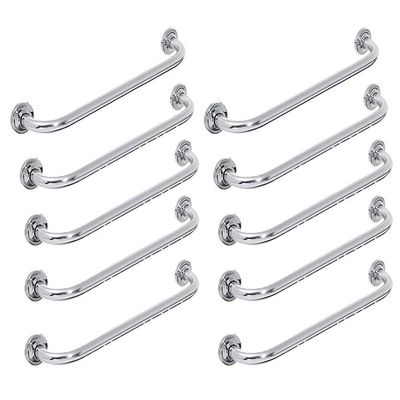 Alça Barra Apoio 60Cm Inox Kit 10 Uni Idoso Cadeirante