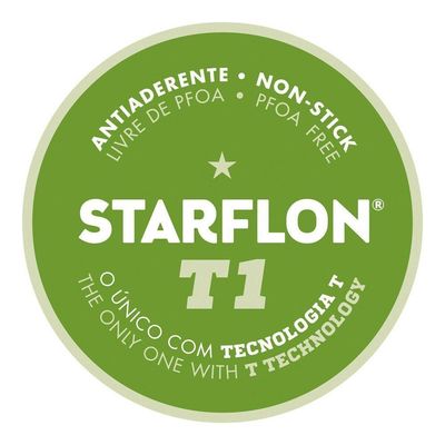 Jogo De Frigideiras Loreto Alumínio Antiaderente Starflon Vermelho 3 Peças - Espátula