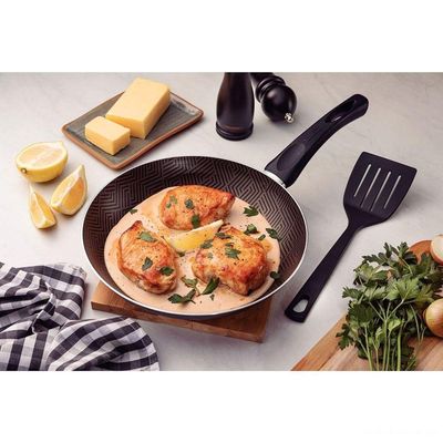 Frigideira Paris 18cm 0,6l Antiaderente Starflon Max Chumbo Com Espátula De Nylon