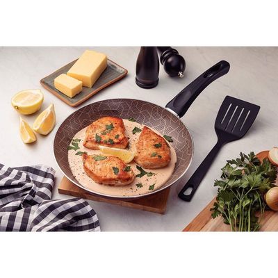 Frigideira Paris 20cm 0,8l Em Alumínio Com Antiaderente Starflon Max Vermelho Com Espátul