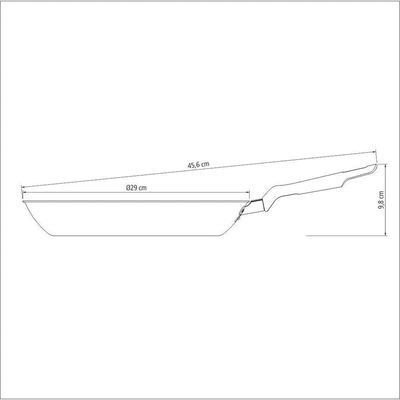 Frigideira Loreto Alumínio Antiaderente Starflon Cabo Baquelite 28cm 2l Grafite