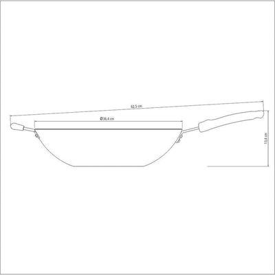 Wok Tramontina Loreto Alumínio Revestimento Antiaderente Starflon Grafite 36 Cm 6 L Tramontina