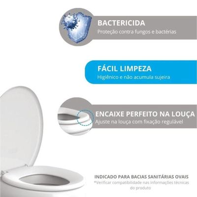 Assento Sanitário Soft - Astra Caramelo Médio