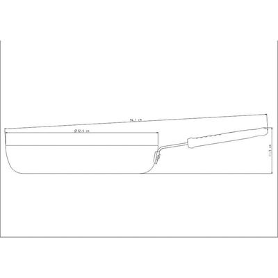 Frigideira Profissional Alumínio Revestimento Cerâmico Cabo Aço Inox Silicone 32cm 4,3l