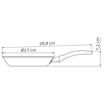 Frigideira Tramontina Turim Alumínio Antiaderente Starflon Vermelho 16cm 0,4l Tramontina