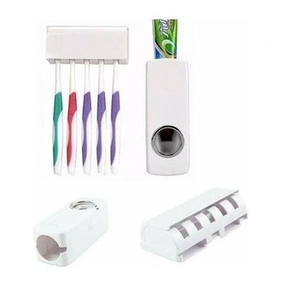 Dispenser Aplicador Creme Dental Pasta Dente Suporte Escovas
