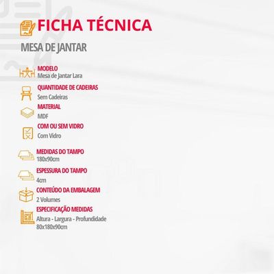 Mesa Sala De Jantar Lara 180cm Em Mdf E Vidro Com Canto Copo Grafite/ Imbuia/ Serig. Grafite