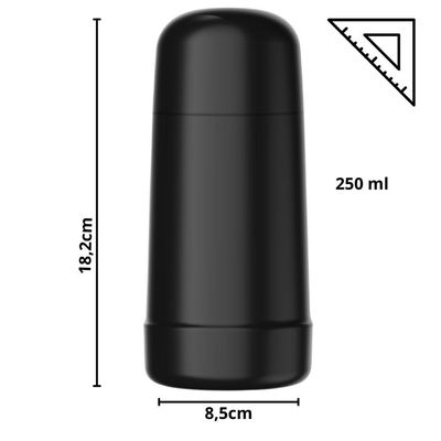 Garrafa Termica 250Ml Minigarbo Preto 8603Prt Termolar 55053